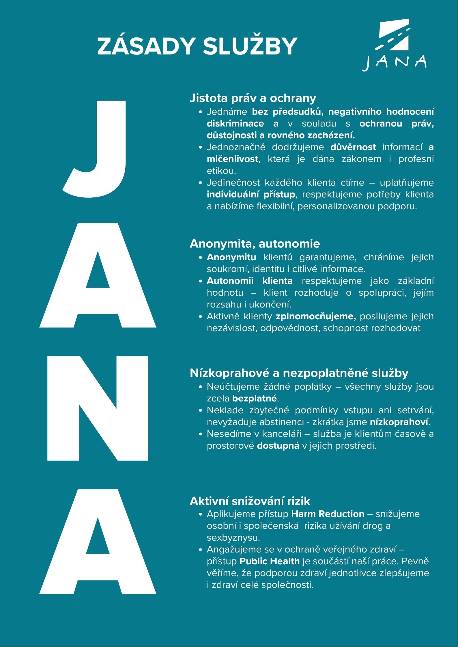 ZÁSADY - JANA